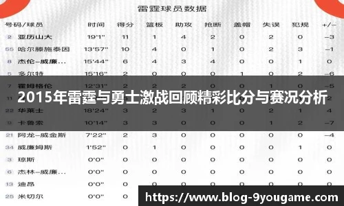 2015年雷霆与勇士激战回顾精彩比分与赛况分析